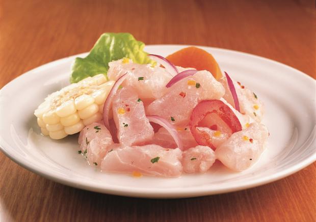 Ceviche peruano.