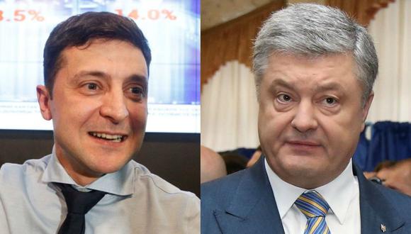 Elecciones presidenciales en Ucrania: Volodymyr Zelenskiy y el presidente Petro Poroshenko, a segunda vuelta en Ucrania. (Reuters)