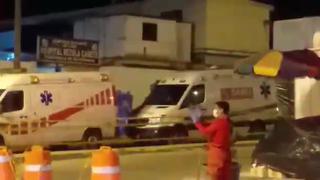 Cañete: bomberos rinden homenaje a médicos y enfermeras de Hospital Rezola con aplausos y sirenas | VIDEO