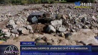 Moquegua: encuentran cuerpo de joven que cayó al río en auto