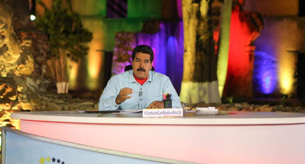 Nicolás Maduro durante su programa de televisión (Foto: EFE)