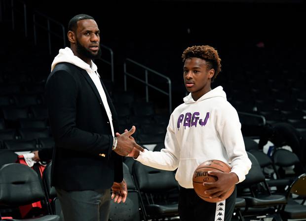 LeBron James aspira a jugar con su hijo en la NBA.