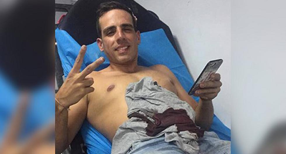 Periodista venezolano Luis Olavarrieta fue agredido. (Foto: Caraota Digital)