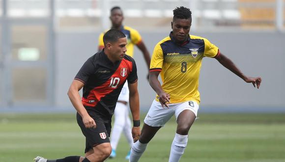 Con solitario gol de Cabezas, Ecuador venció 1-0 a Perú en amistoso previo al Preolímpico Sub 23. (Foto: Twitter)