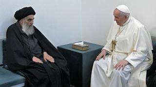 El Papa y el ayatola Sistani abogan por la “paz” en histórico encuentro en Irak 