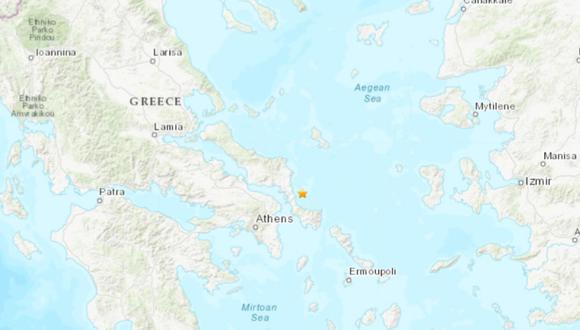 El Instituto Geodinámico de Atenas (Grecia) registró en el centro de la isla  por lo menos 53 réplicas menores hasta que este último seísmo de 5 grados. (Foto: USGS)