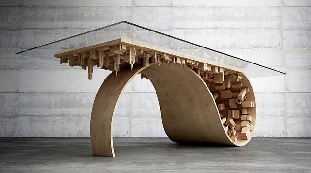 Diseñador propone nueva mesa inspirada en película Inception - 1