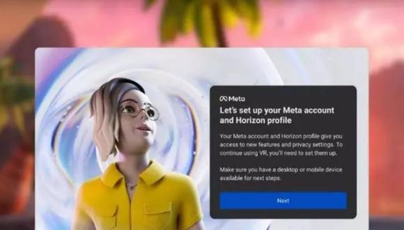 Meta (Facebook) presenta nuevas cuentas de acceso a Oculus Quest. (Foto: Difusión)