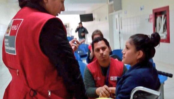 Huánuco: joven agredida por su pareja ya se encuentra recibiendo ayuda. (Foto: MIMP)