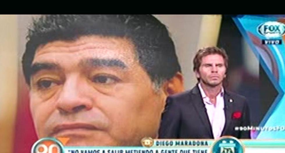 Diego Maradona no pudo ocultar su molestia por situación de Argentina en Eliminatorias. (Foto: captura)