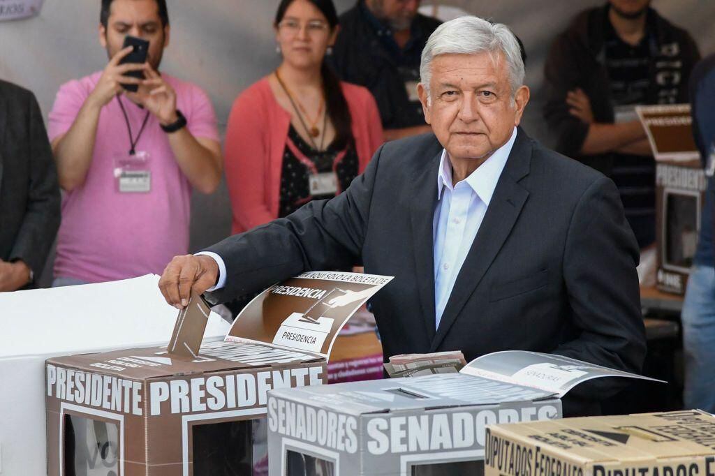 López Obrador logró el 53% de los votos en 2018, el primer político en conseguirlo en 30 años. (GETTY IMAGES).