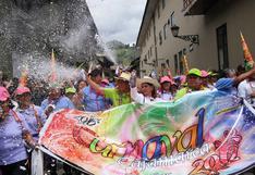 Cajamarca disfrutó de tradicional bando de carnaval