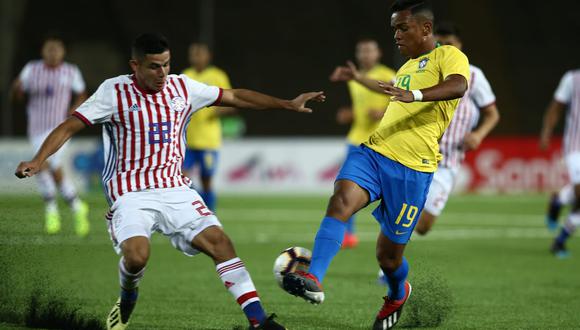 Brasil venció 3-2 a Paraguay con doblete de Carvalho por primera fecha del Sudamericano Sub 17. (Foto: Jesús Saucedo)