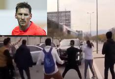 ¿Lionel Messi intentó atropellar a sus fans? (VIDEO)
