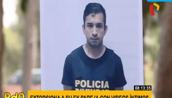 Gil Alberto León Silva fue detenido tras ser acusado de extorsionar a su expareja con la difusión de fotografías y videos íntimos. (Captura: Buenos Días Perú)