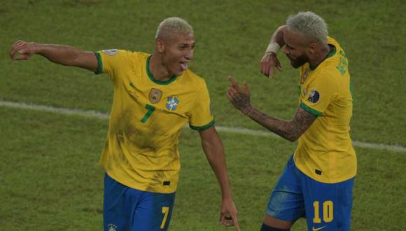Richarlison va por el oro en Tokio; Neymar ya la ganó en Río 2016. (Foto: AFP)