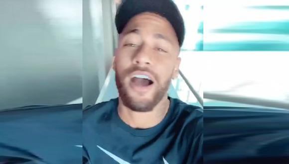 Neymar se relaja cantando a un día de la final de la Champions League. (Captura: Instagram / Neymar)