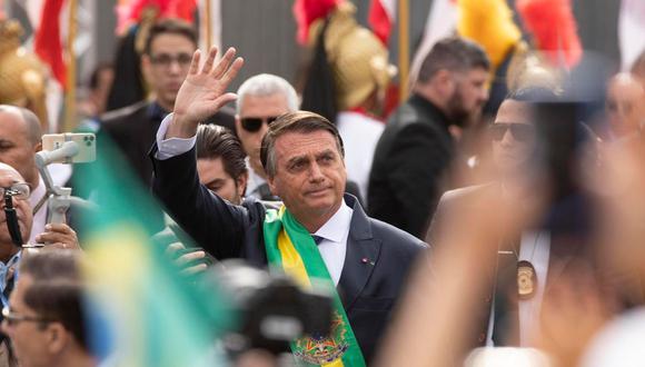 El presidente de Brasil, Jair Bolsonaro, participa en el desfile de celebración del Bicentenario de la Independencia de Brasil en Brasilia (Brasil), el miércoles 7 de septiembre (Foto: EFE/Joedson Alves)