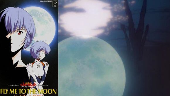 Fly me to the moon evangelion кто поет