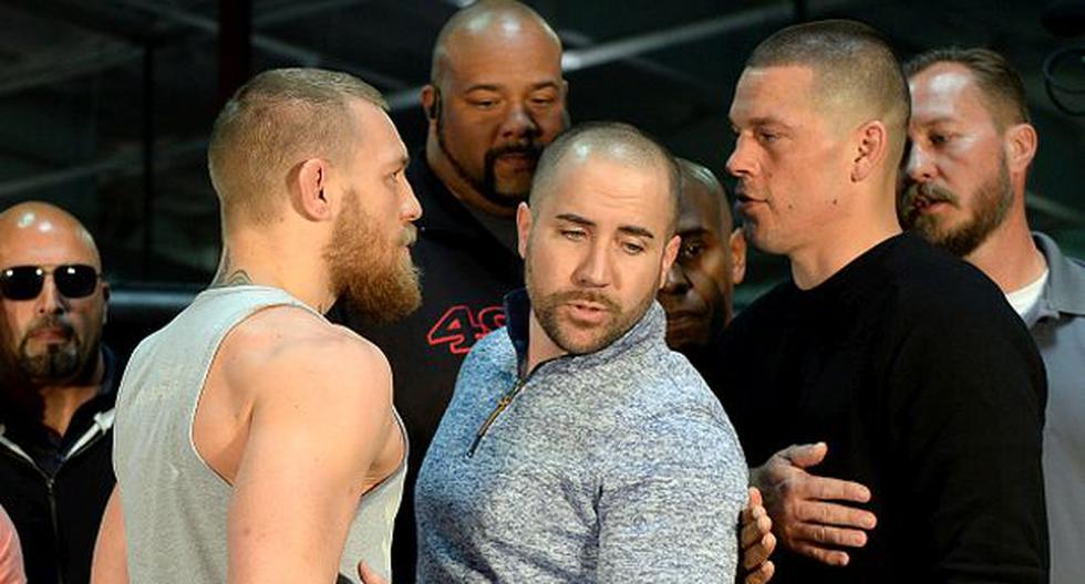 Conor McGregor llamó cholo a Nate Díaz en conferencia de UFC. (Foto: Getty Images)