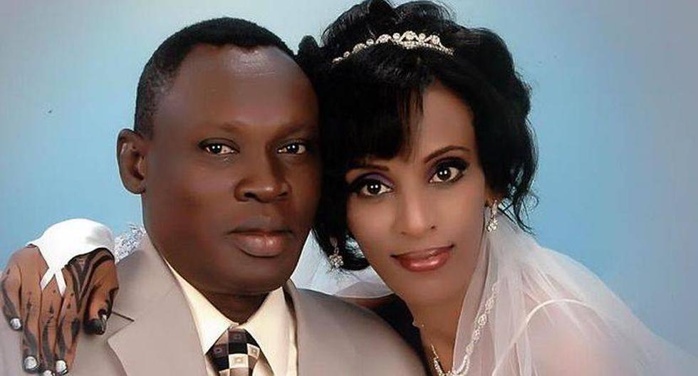 Meriam Ibrahim junto a su esposo Daniel Wani. (Foto: Facebook de Save Meriam Yehya Ibrahim Ishag)