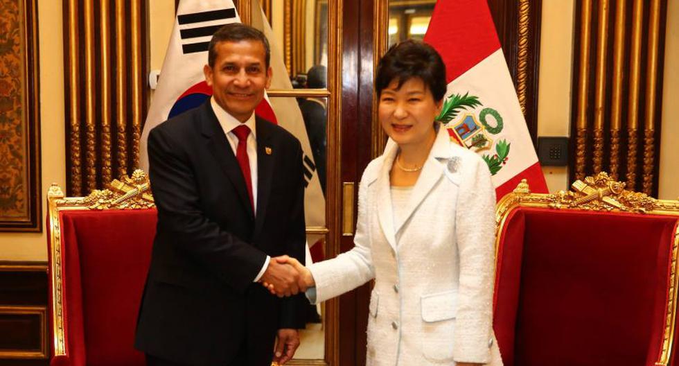 Ollanta Humala y Park Geun Hye en encuentro bilateral. (Foto:Presidencia Perú / Flickr)