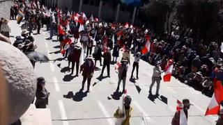 Cusco: población de Espinar realiza desfile por Fiestas Patrias en plena pandemia | VIDEO