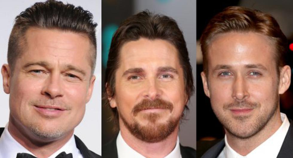Brad Pitt,Christian Bale y Ryan Gosling, juntos en una nueva película. (Foto: Getty Images)