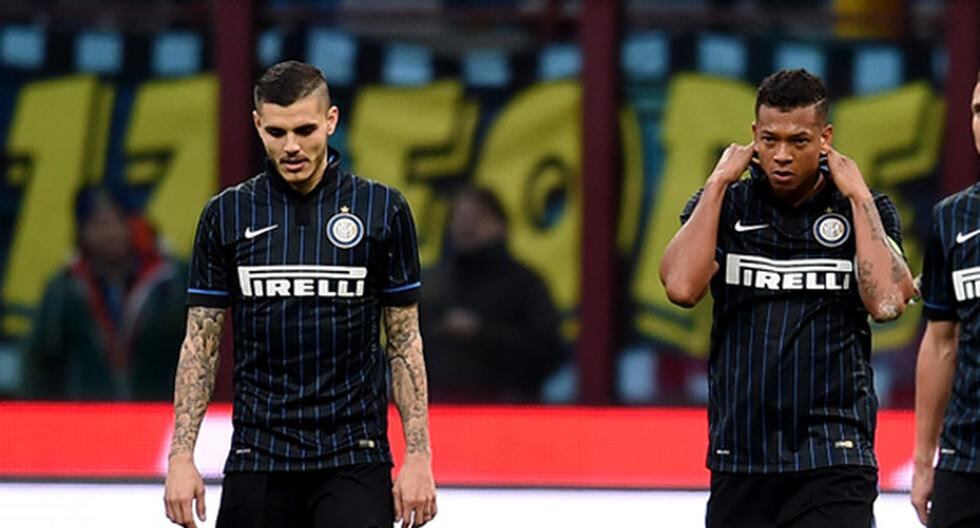 Mauro Icardi y Freddy Guarín se pelaron con los hinchas del Inter de Milán. (Foto: Getty Images)