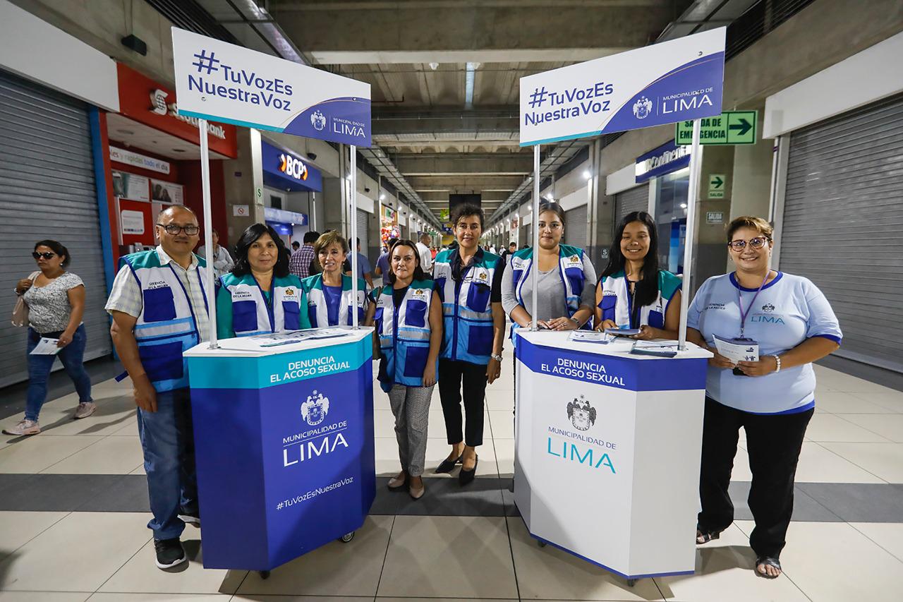 La comuna limeña implementó módulos en el Metropolitano para denunciar el acoso sexual callejero (Foto: Municipalidad de Lima)
