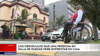 Alcalde de Lima cumplió reto en silla de ruedas con paratleta