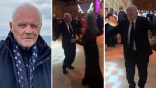 Anthony Hopkins es captando bailando salsa en fiesta de los Premios Oscar 