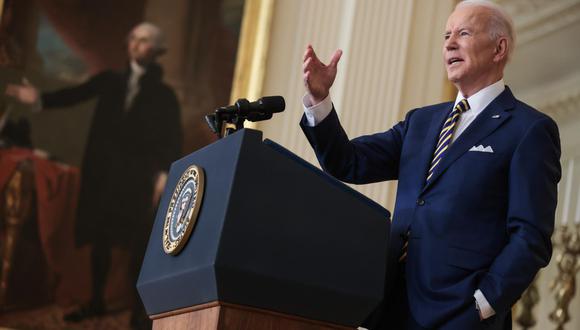 Biden también arremetió contra su predecesor Donald Trump, sin mencionarlo por su nombre, por “el gran daño” que causó a la región con su política exterior. (Foto: Oliver Contreras / Bloomberg)