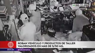 Chorrillos: roban vehículo y productos de taller valorizados en más de S/50 mil