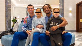 André Carrillo compartió momento con sus hijos y Cristiano Ronaldo | FOTO