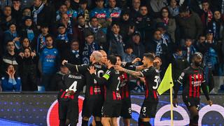 Napoli eliminado de la Liga de Campeones: cayó 2-1 ante Milan en el marcador global