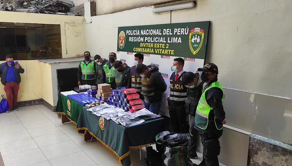 Los hampones fueron identificados como Paulino Torres Pilco (43), Edwin Delso Lizano (33), Diego Paquiyauri Carazas (27) y Walter Quispe Salas (40).  (Foto: PNP)