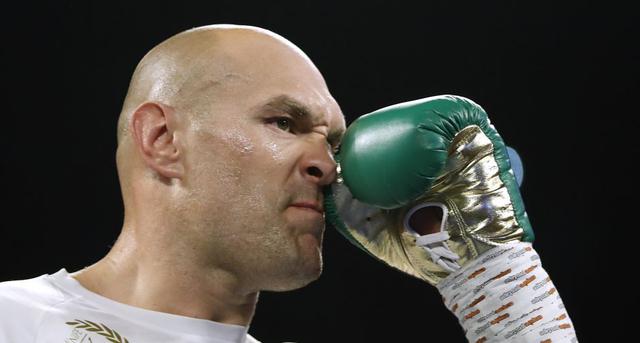 La majestuosa salida de Tyson Fury al Grand MGM de Las Vegas | Foto: Agencias