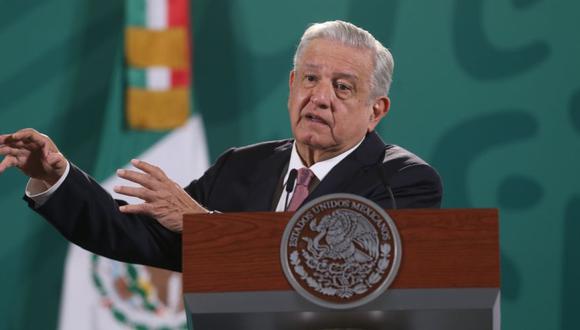 El presidente de México, Andrés Manuel López Obrador, ofrece una conferencia matutina hoy, en el Palacio Nacional de Ciudad de México (México). (Foto: EFE/ Sáshenka Gutiérrez).