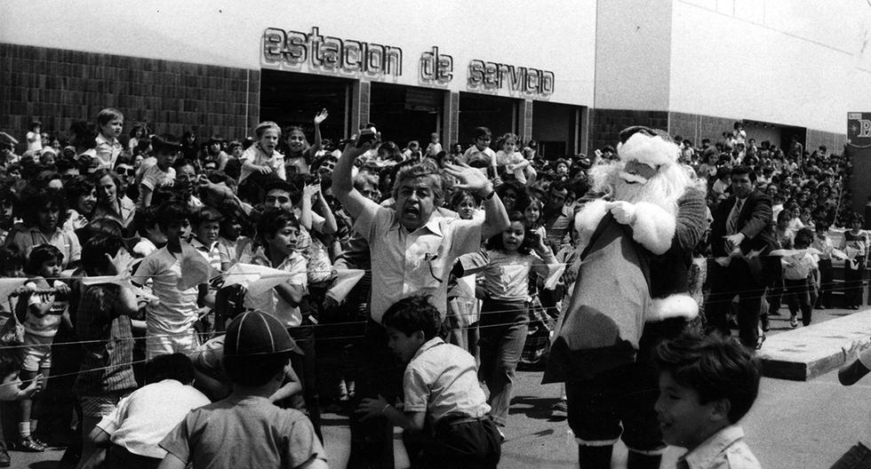 La tienda Sears organizó un fiesta navideña en 1980. Foto: Juvenal Alvarado/ GEC Archivo Histórico