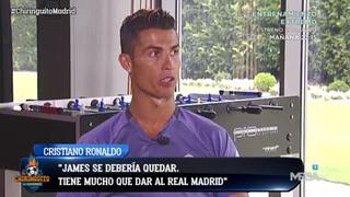 Cristiano Ronaldo dio a entender que James Rodríguez no seguirá en Real Madrid