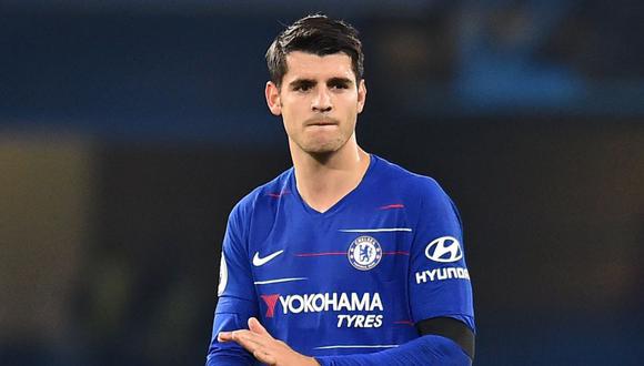 Álvaro Morata actualmente defiende los colores del Chelsea (Foto: AFP).