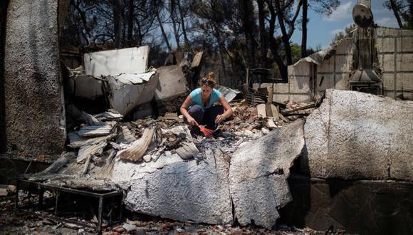 Los habitantes de Mati no tuvieron la misma suerte que en otros veranos en los que no sufrieron grandes incendios, habituales en Grecia durante en esta estación. (Foto: AFP)