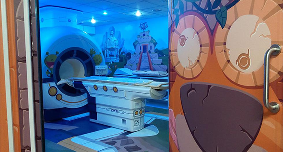 Hospital infantil argentino convierte su resonador en una nave espacial. (Foto: EFE)