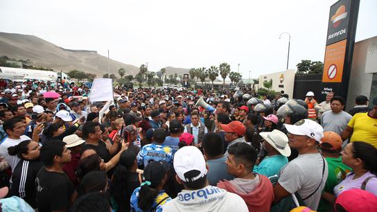 Protesta en La Pampilla