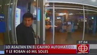 Callao: roban 60 mil soles a trabajador en cajero automático