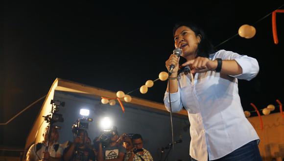 Keiko Fujimori anunció la reestructuración de su campaña para cumplir con protocolos sanitarios frente al COVID-19. Una de las medidas que adoptará es que no convocará a la prensa a sus actividades. (Piko Tamashiro | Archivo GEC)