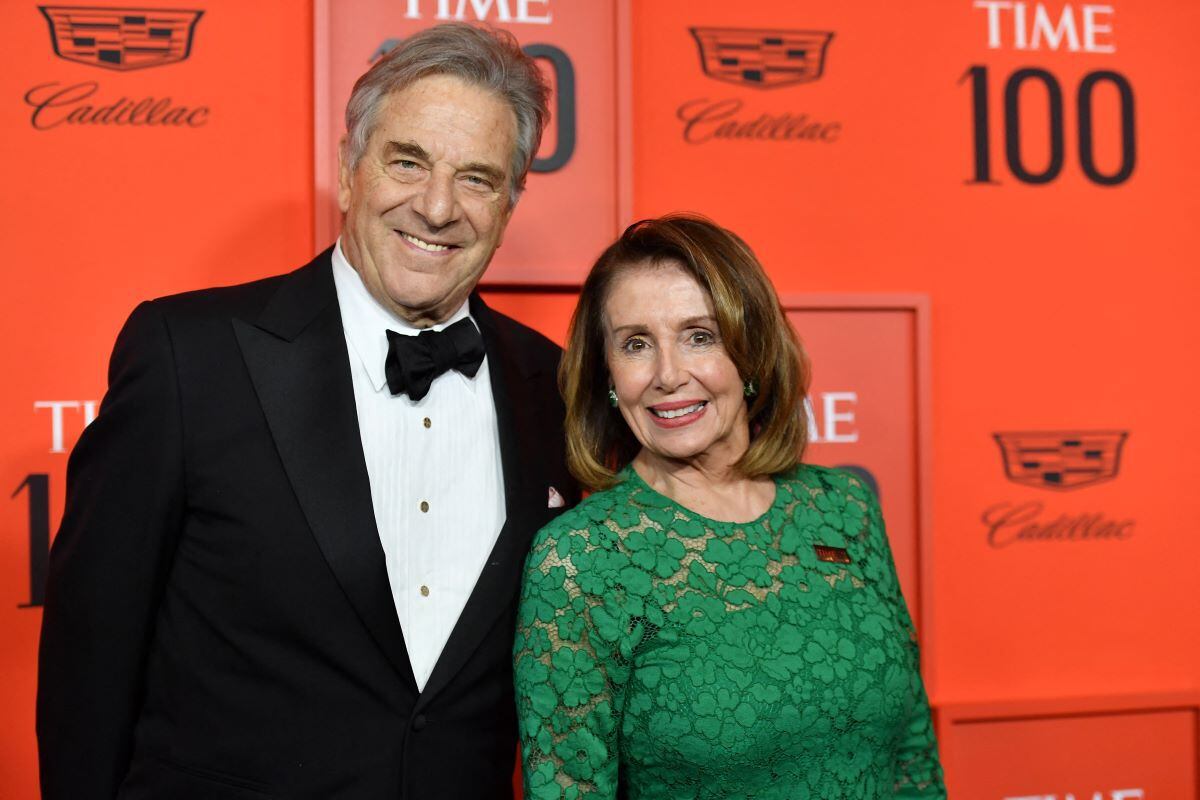 In this file photo taken on April 23, 2019, US House Speaker Nancy Pelosi and her husband, Paul Pelosi, arrive at the Time 100 Gala at Lincoln Center in New York.  (ANGELA WEISS / AFP).