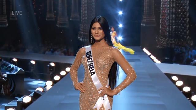 Sthefany Gutiérrez, Miss Venezuela, en la gala preliminar del Miss Universo 2018. (Captura de pantalla)