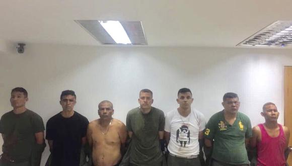 Siete de los ocho detenidos en el levantamiento militar en la ciudad de Valencia.